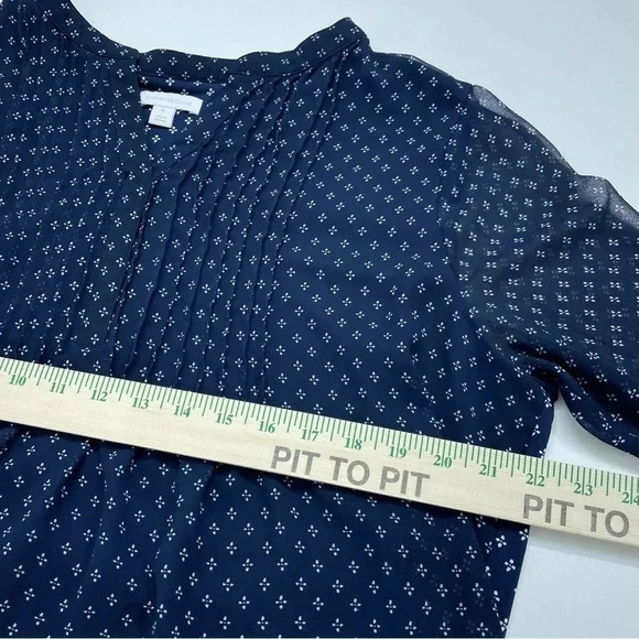 Charter Club Womens Size XL long sleeve chiffon blouse 1259 - Picture 5 of 7